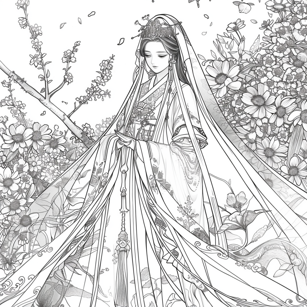 The Empress of Blossoms and Feathers
