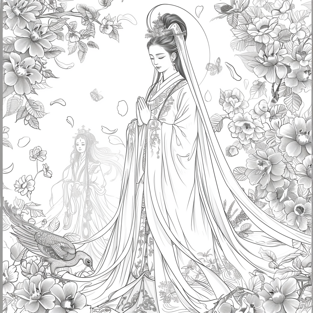 The Empress of Blossoms and Feathers