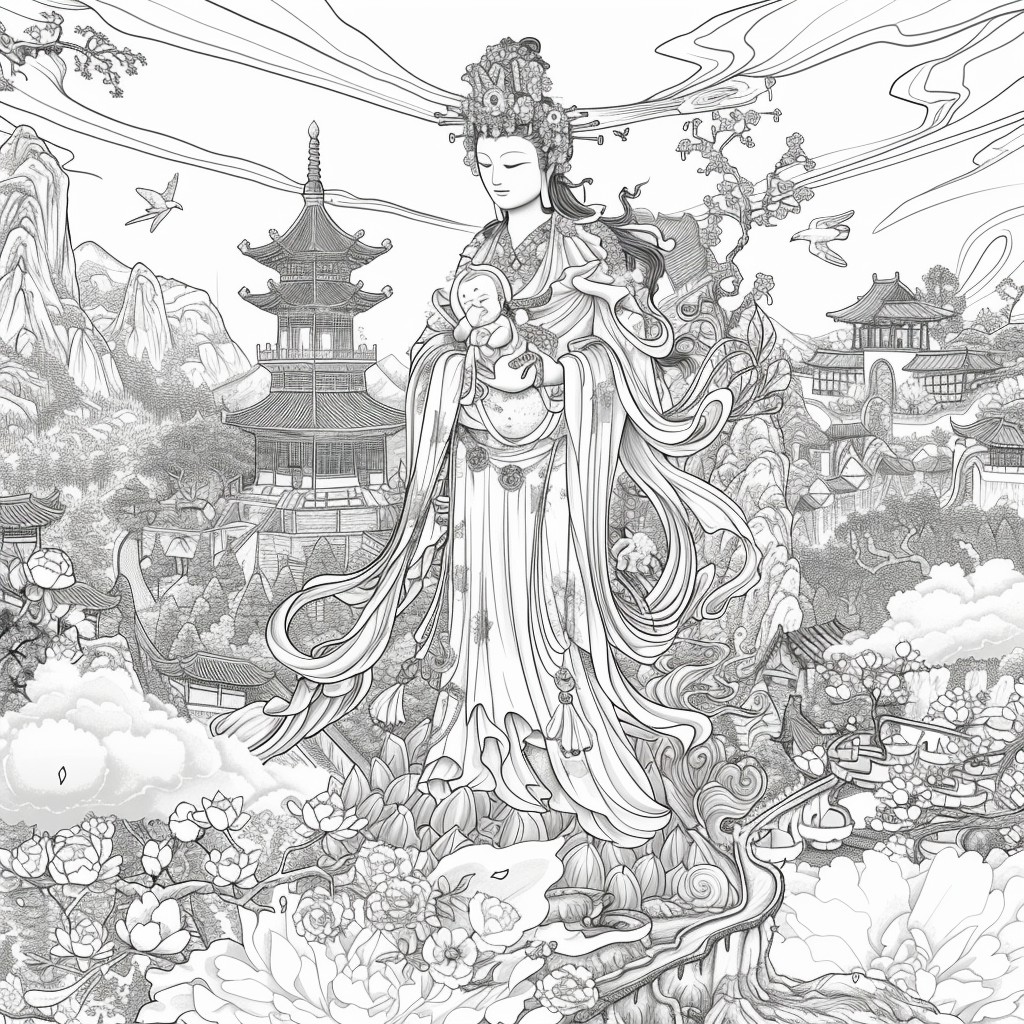 The Celestial Empress in Prayer