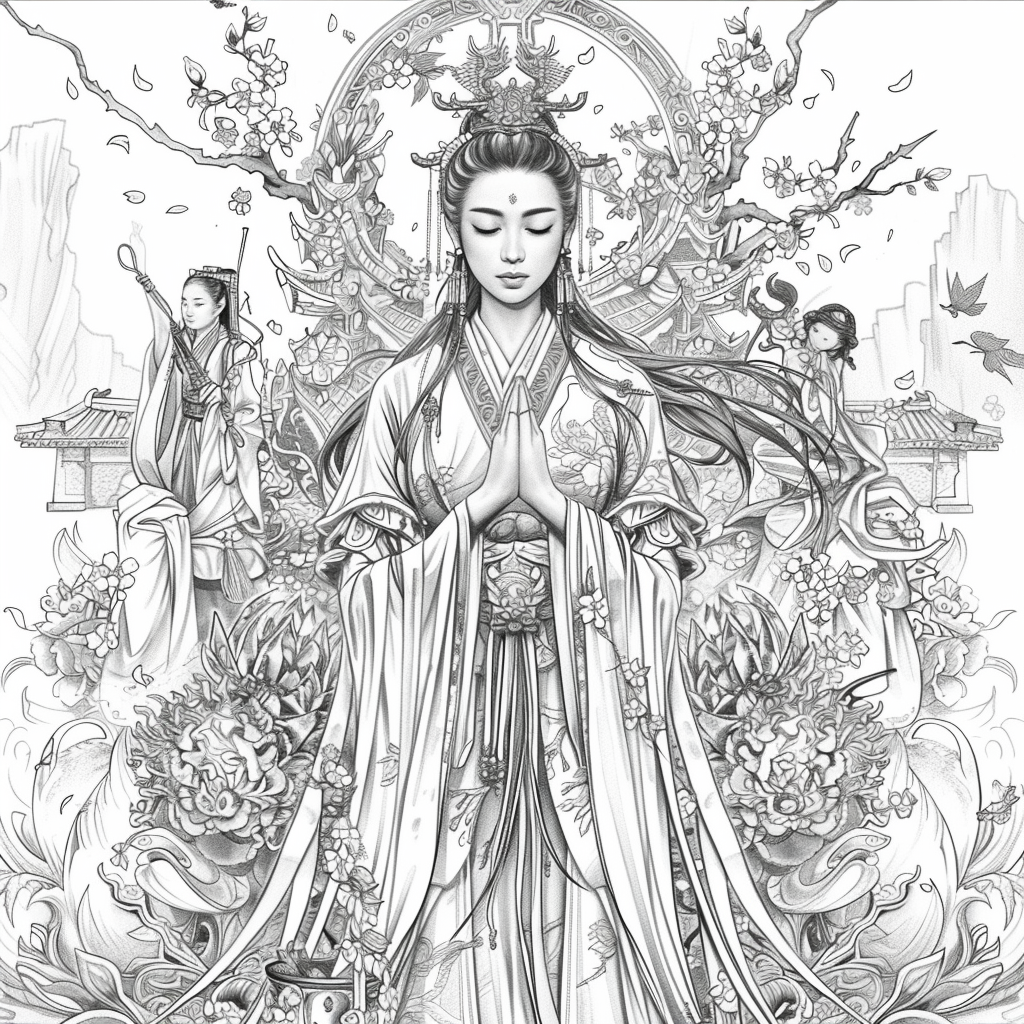 The Celestial Empress in Prayer