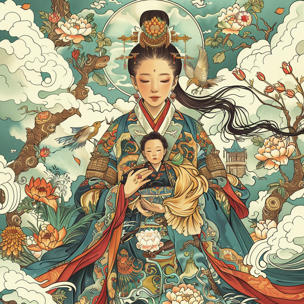 The Celestial Empress in Prayer