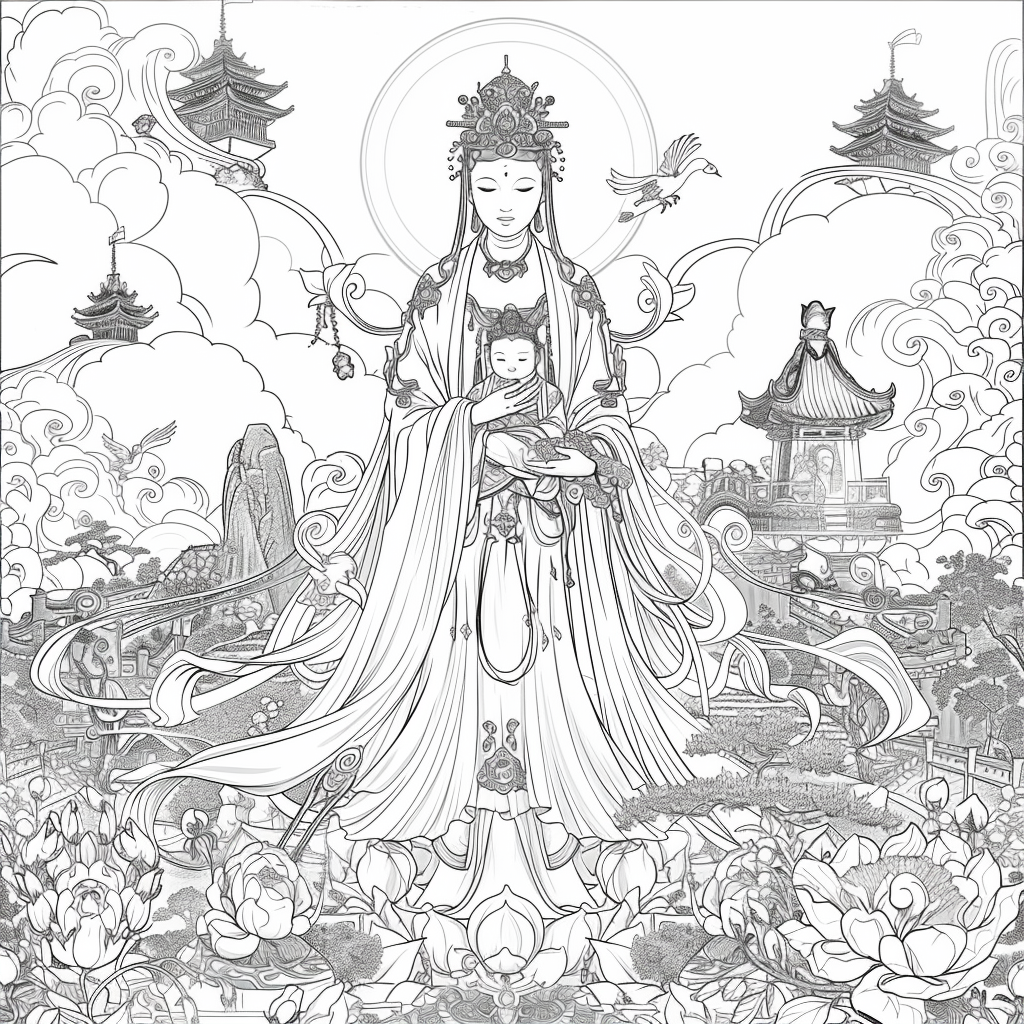 The Celestial Empress in Prayer