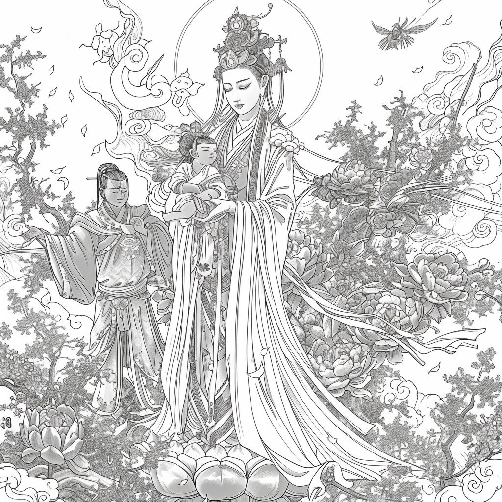 The Celestial Empress in Prayer