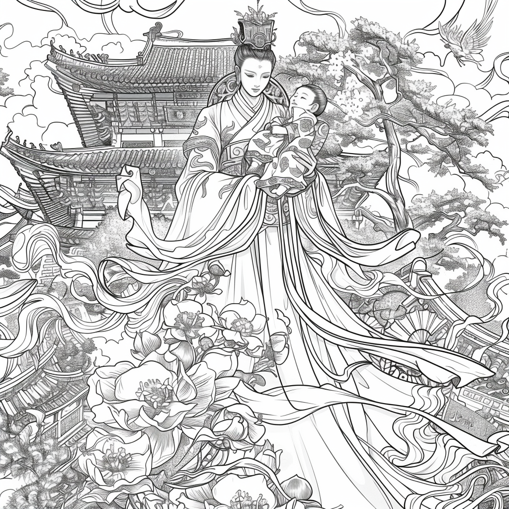 The Celestial Empress in Prayer