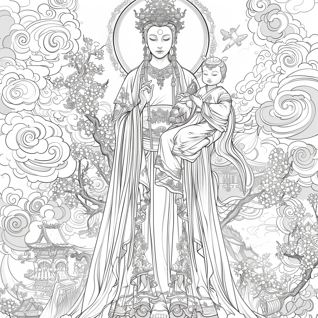 The Celestial Empress in Prayer