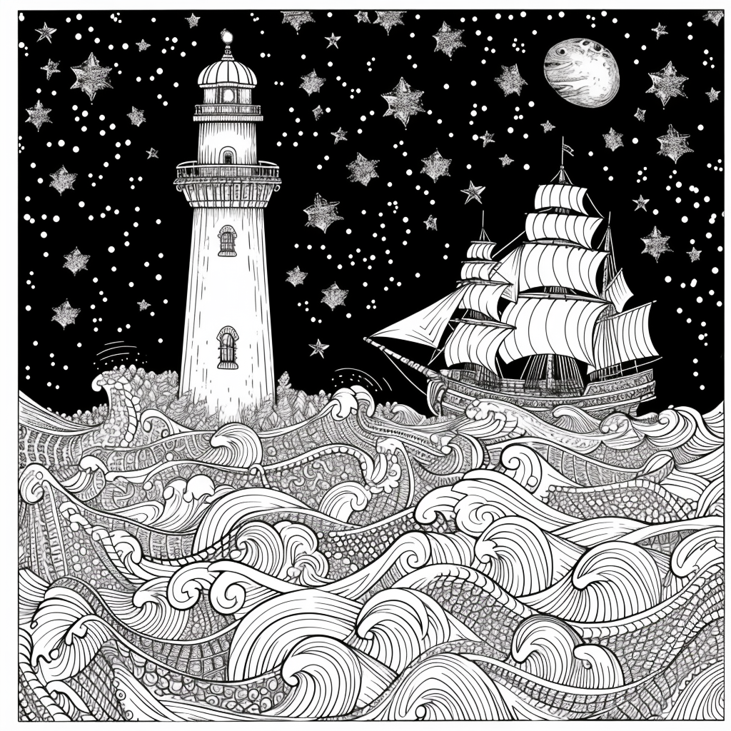 Guided by the Stars – Lighthouse of Hope on the Cosmic Sea