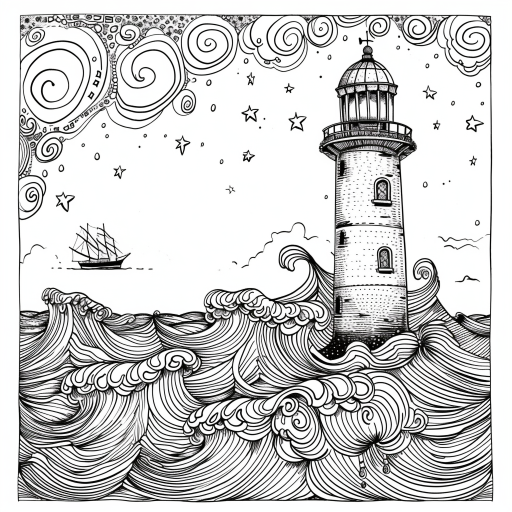 Guided by the Stars – Lighthouse of Hope on the Cosmic Sea