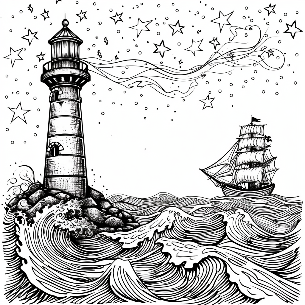 Guided by the Stars – Lighthouse of Hope on the Cosmic Sea
