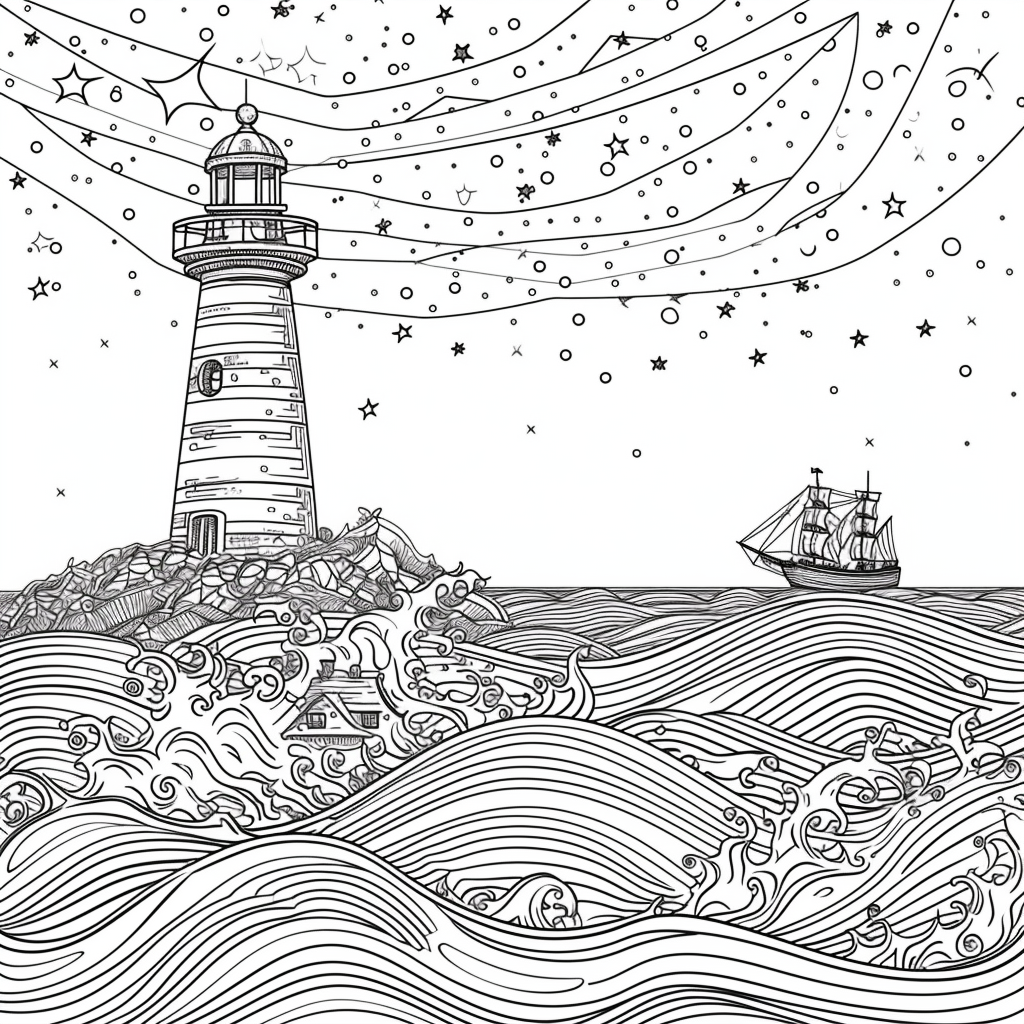 Guided by the Stars – Lighthouse of Hope on the Cosmic Sea
