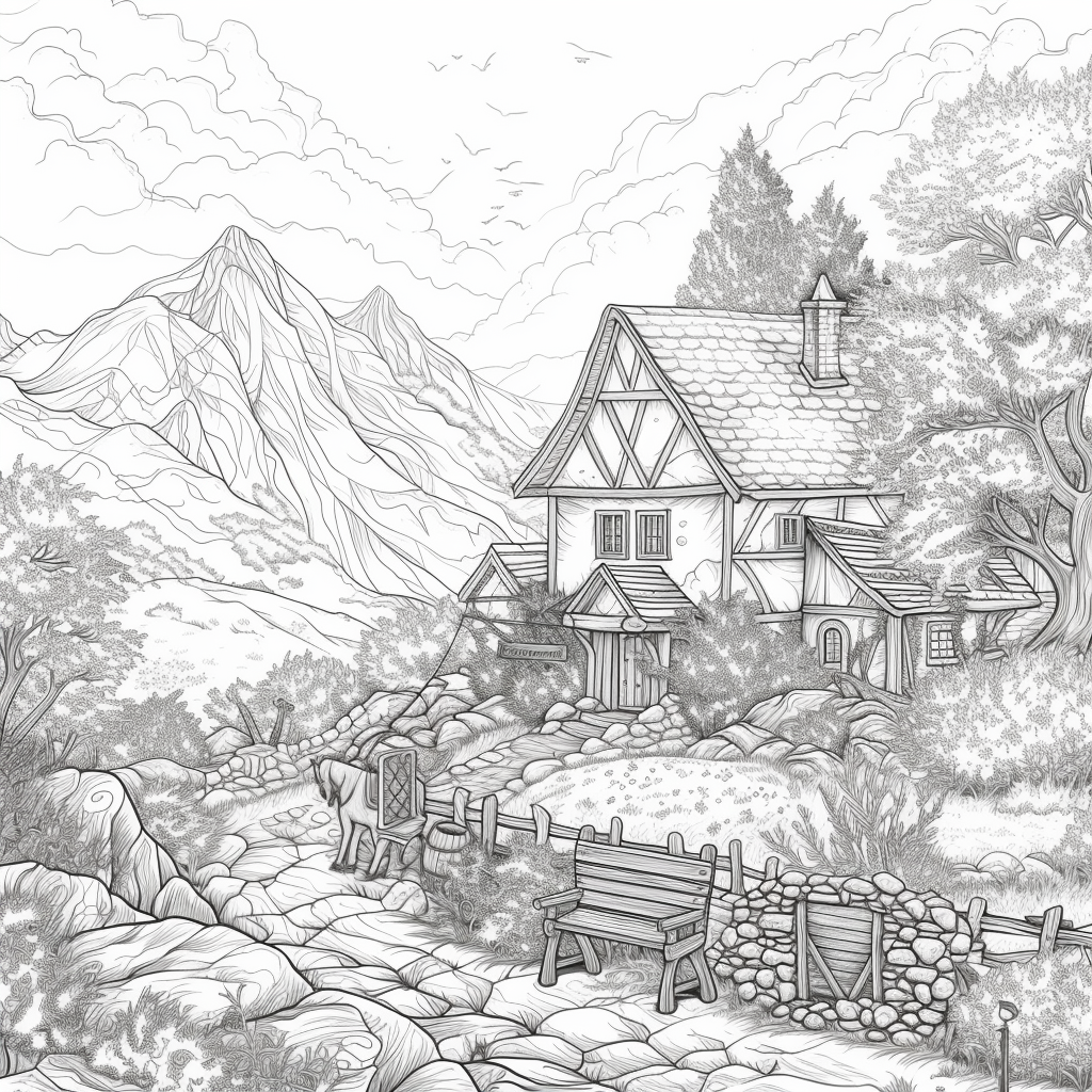A Cozy Cottage in the Mountain Woods