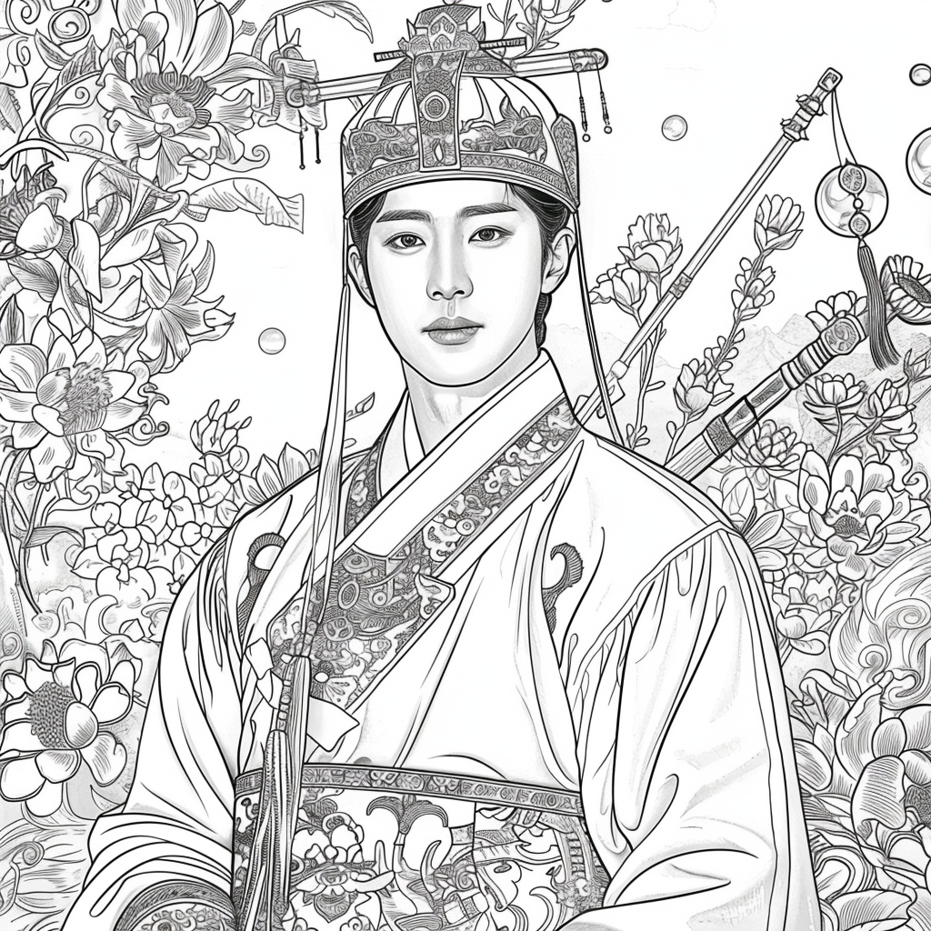 Harmony of eleganceGolden Dawn Princess of Blossoms