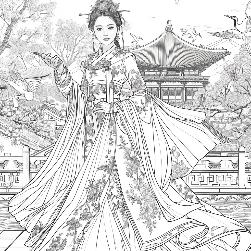 The Crimson Princess of Blossoming Spring