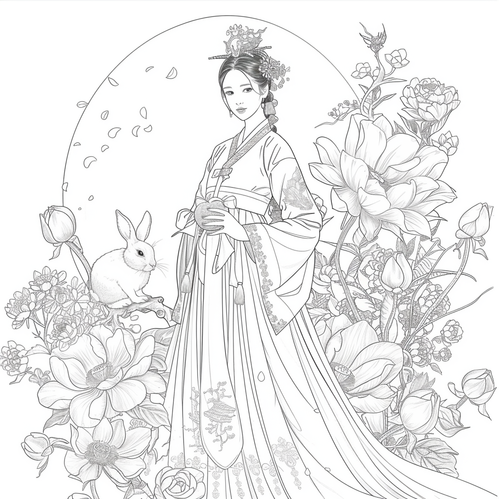 Lotus Maiden and the Moon Rabbit