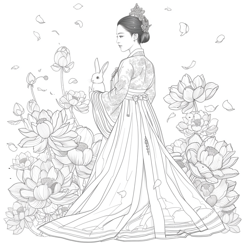 Lotus Maiden and the Moon Rabbit