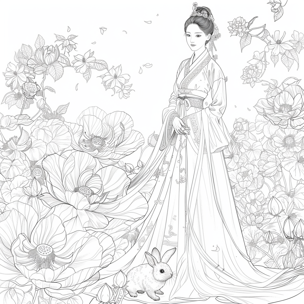 Lotus Maiden and the Moon Rabbit