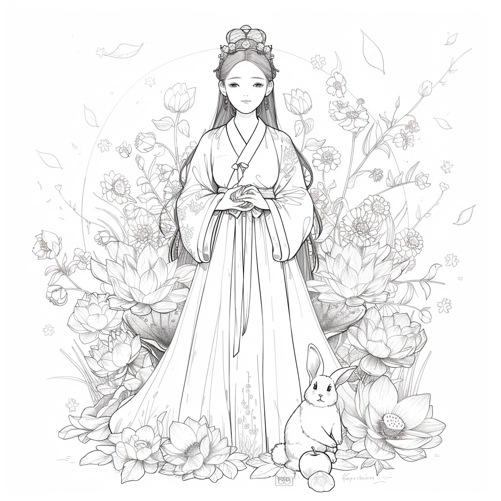 Lotus Maiden and the Moon Rabbit
