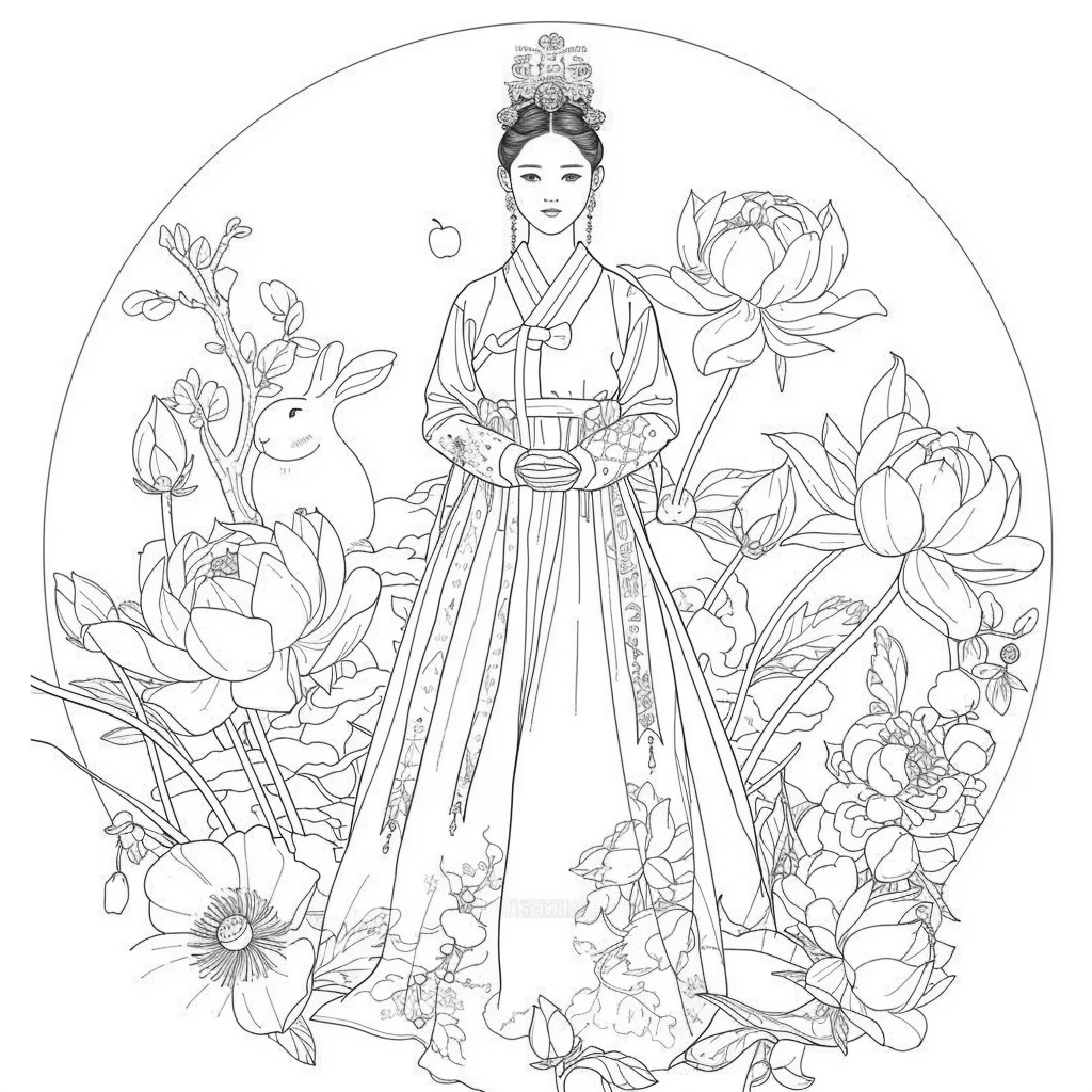 Lotus Maiden and the Moon Rabbit