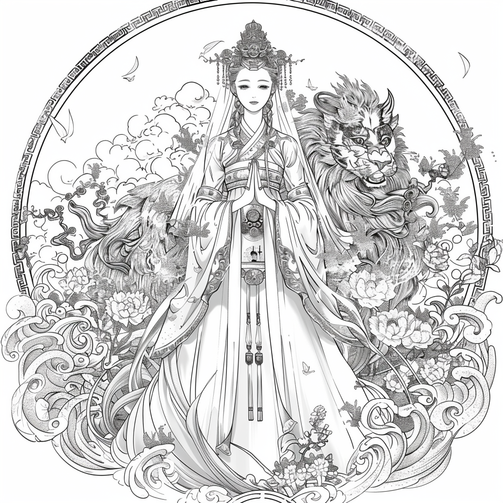 Divine Harmony: The Dragon-Guarded Empress
