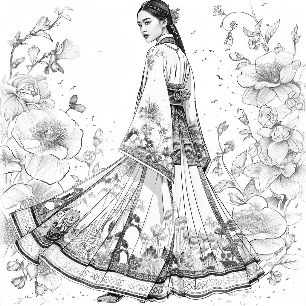 Ethereal Grace: The Modern Hanbok Muse