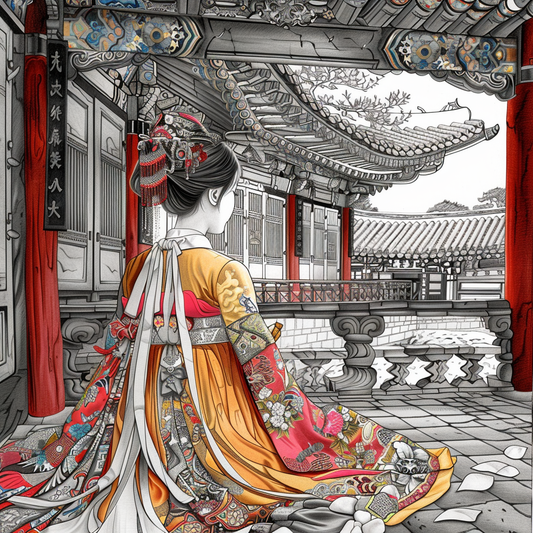 Whispers of the Palace Courtyard