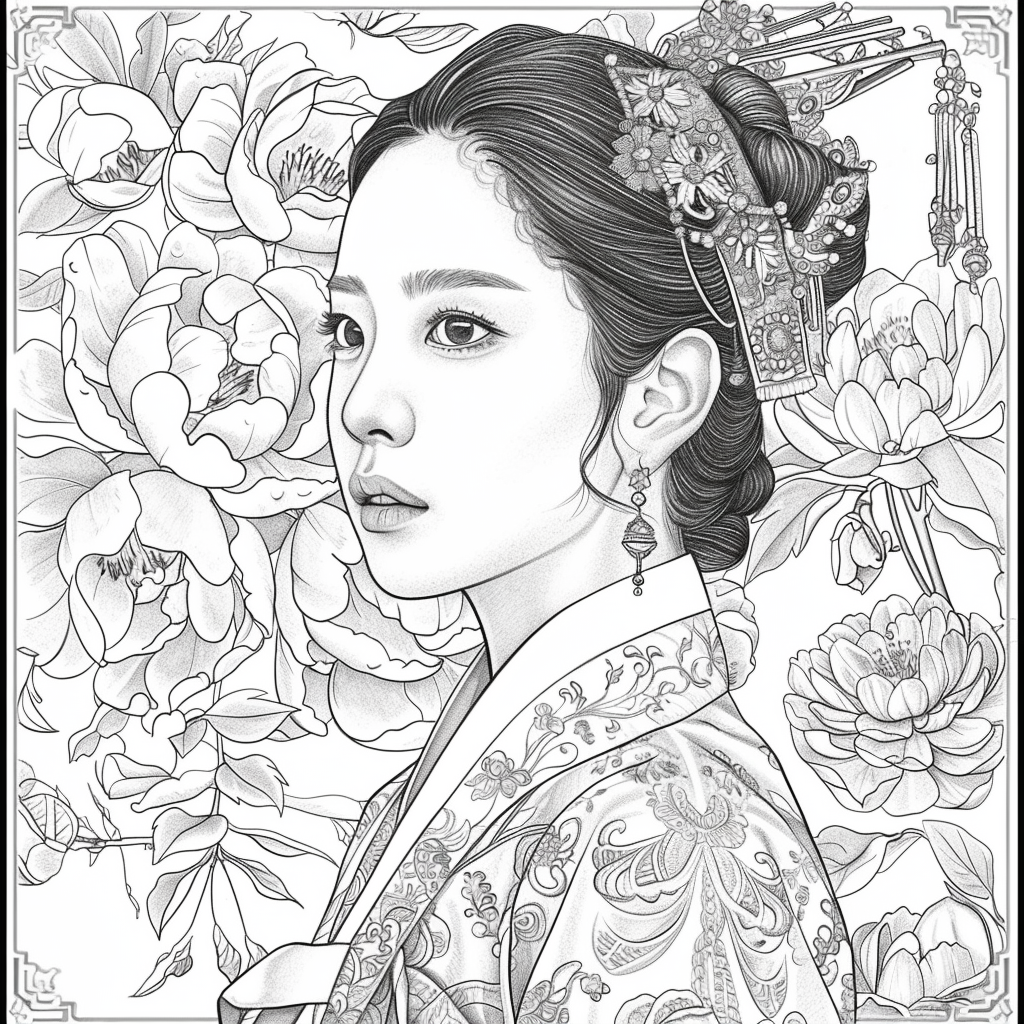 The Crimson Elegance of the Lotus Empress