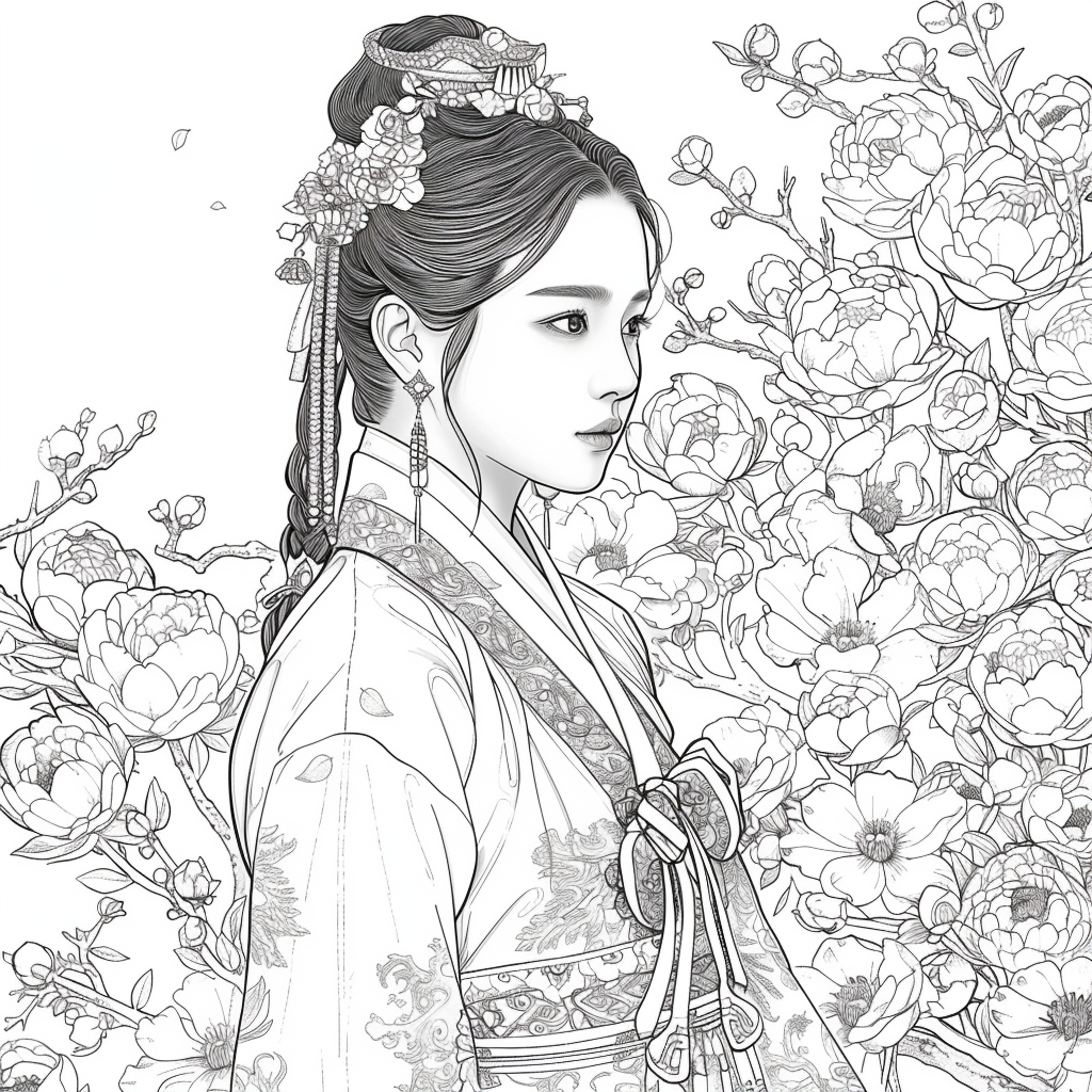 Golden Elegance – The Peony Empress