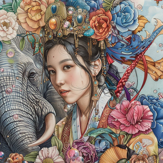 The Maiden of Blossoms and the Elephant’s Wisdom