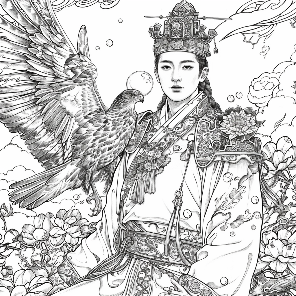 Scarlet Elegance of the Imperial Court