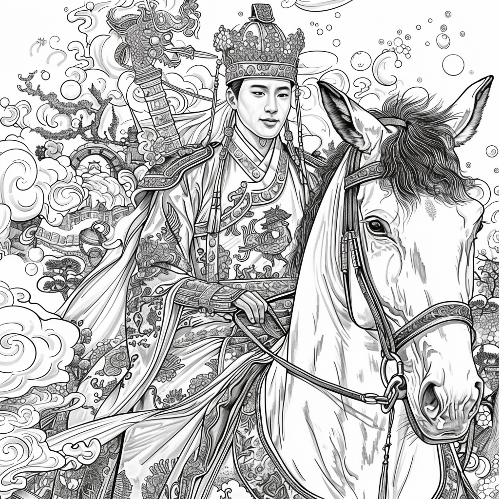 Scarlet Elegance of the Imperial Court