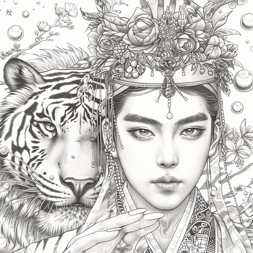 Oriental beauty Whispers of the Jade Lotus
