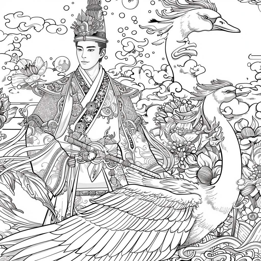 Scarlet Elegance of the Imperial Court