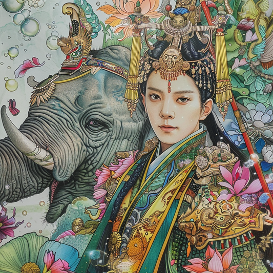 The Lotus King and the Sacred Elephant