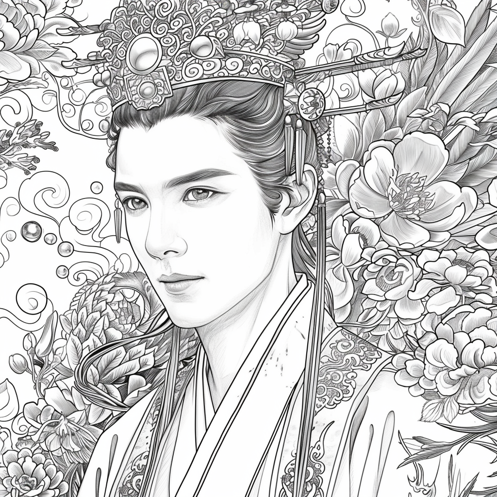 Scarlet Elegance of the Imperial Court
