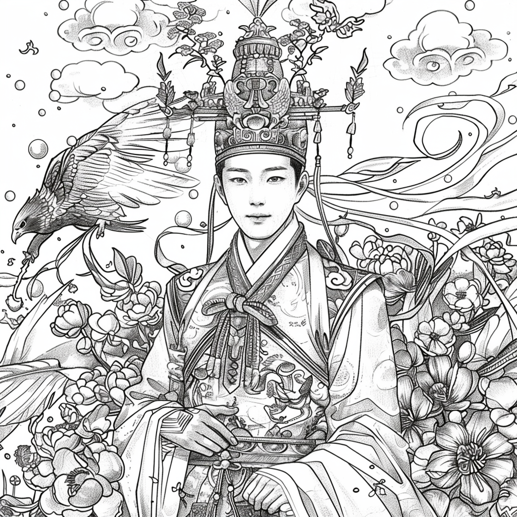Celestial Majesty: The Emperor of Radiant Skies