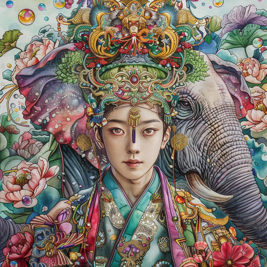 The Young Emperor of Lotus and Elephant