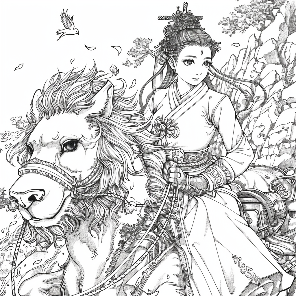 The Lion Rider of the Celestial Winds