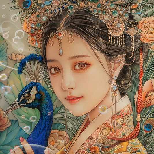 The Jewel-Crowned Peacock Princess