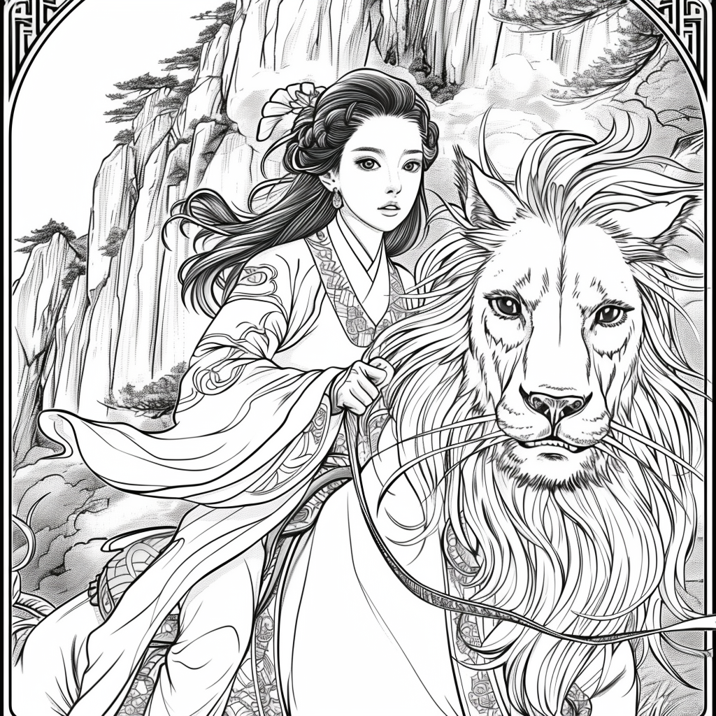 The Lion Rider of the Celestial Winds