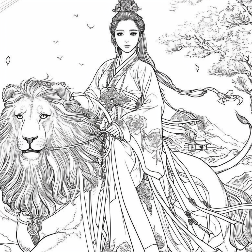 The Lion Rider of the Celestial Winds