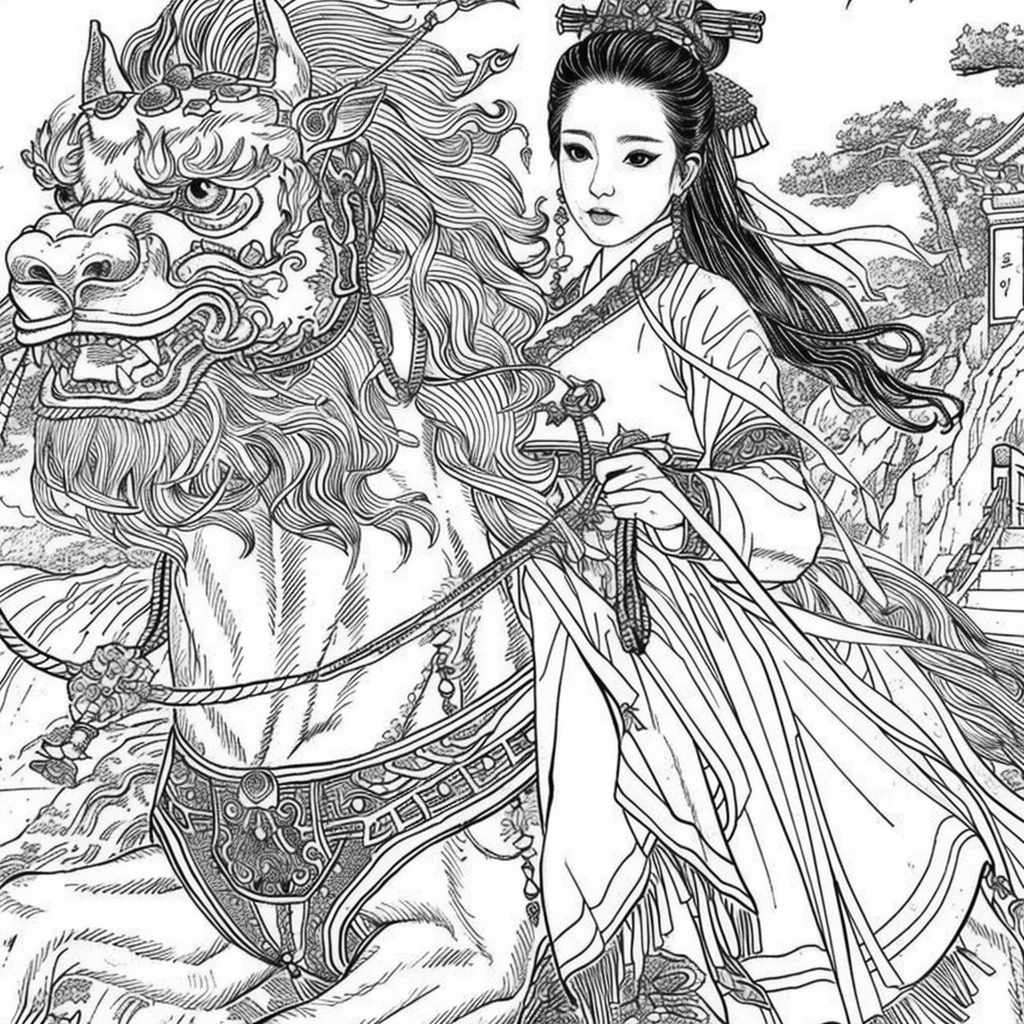 The Lion Rider of the Celestial Winds