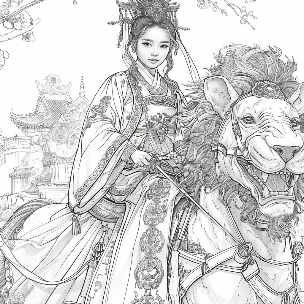 The Lion Rider of the Celestial Winds