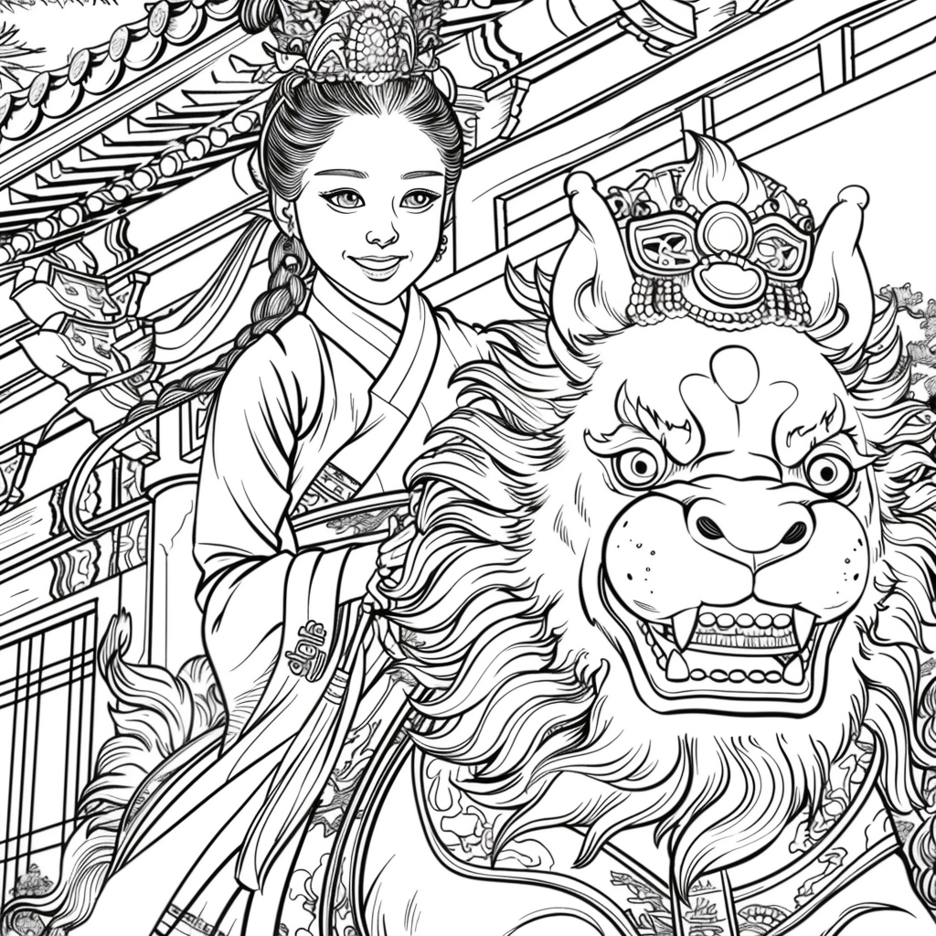 The Lion Rider of the Celestial Winds