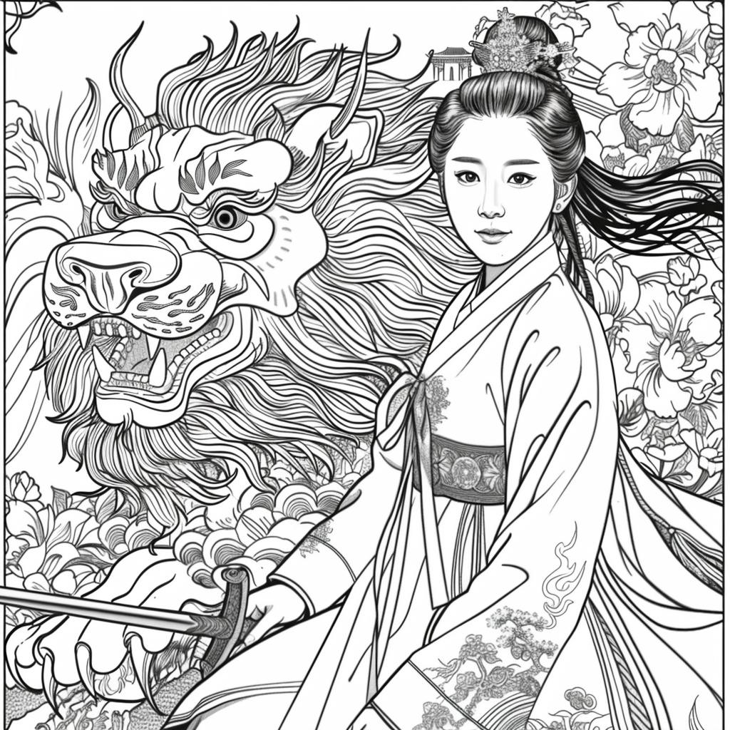The Lion Rider of the Celestial Winds
