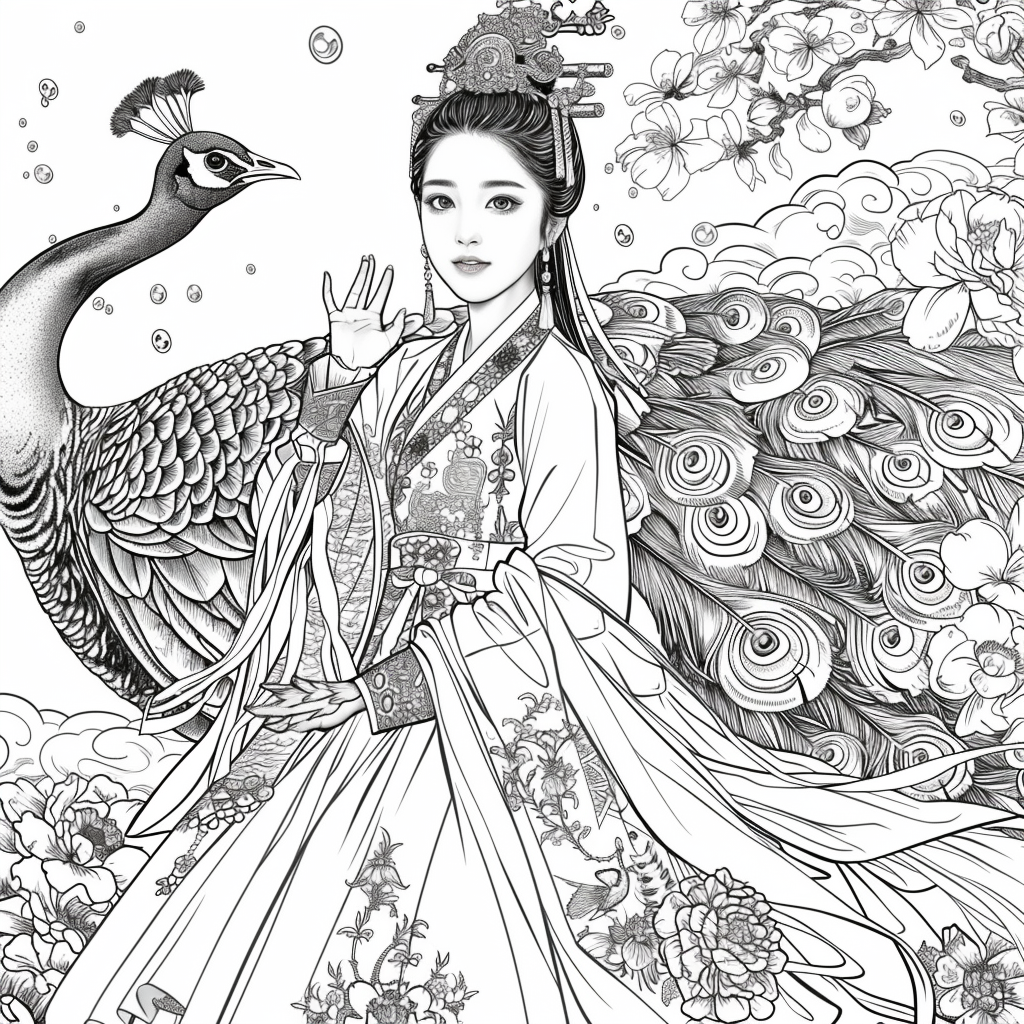 Pearl Blossom Princess – Grace Amid the Peonies