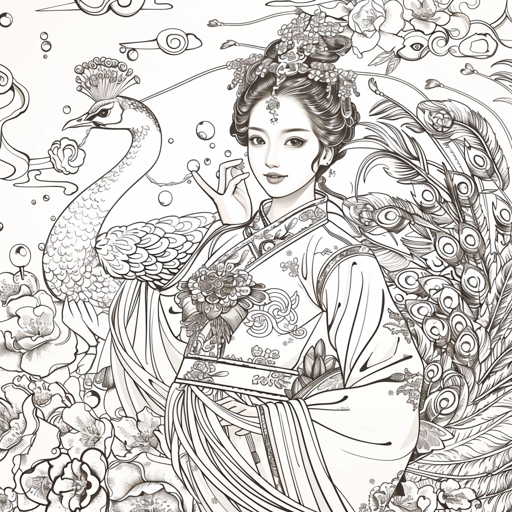 Pearl Blossom Princess – Grace Amid the Peonies