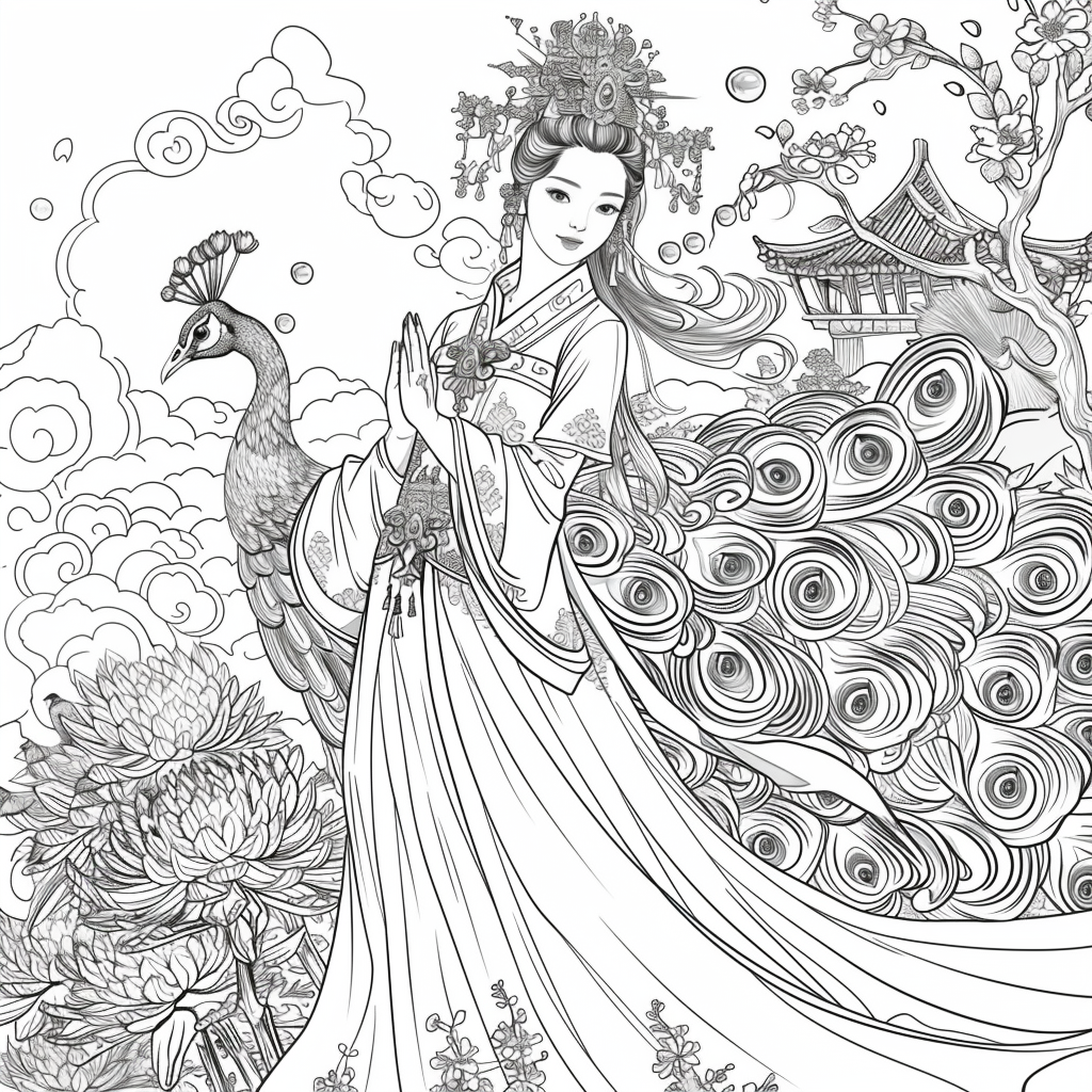 Pearl Blossom Princess – Grace Amid the Peonies