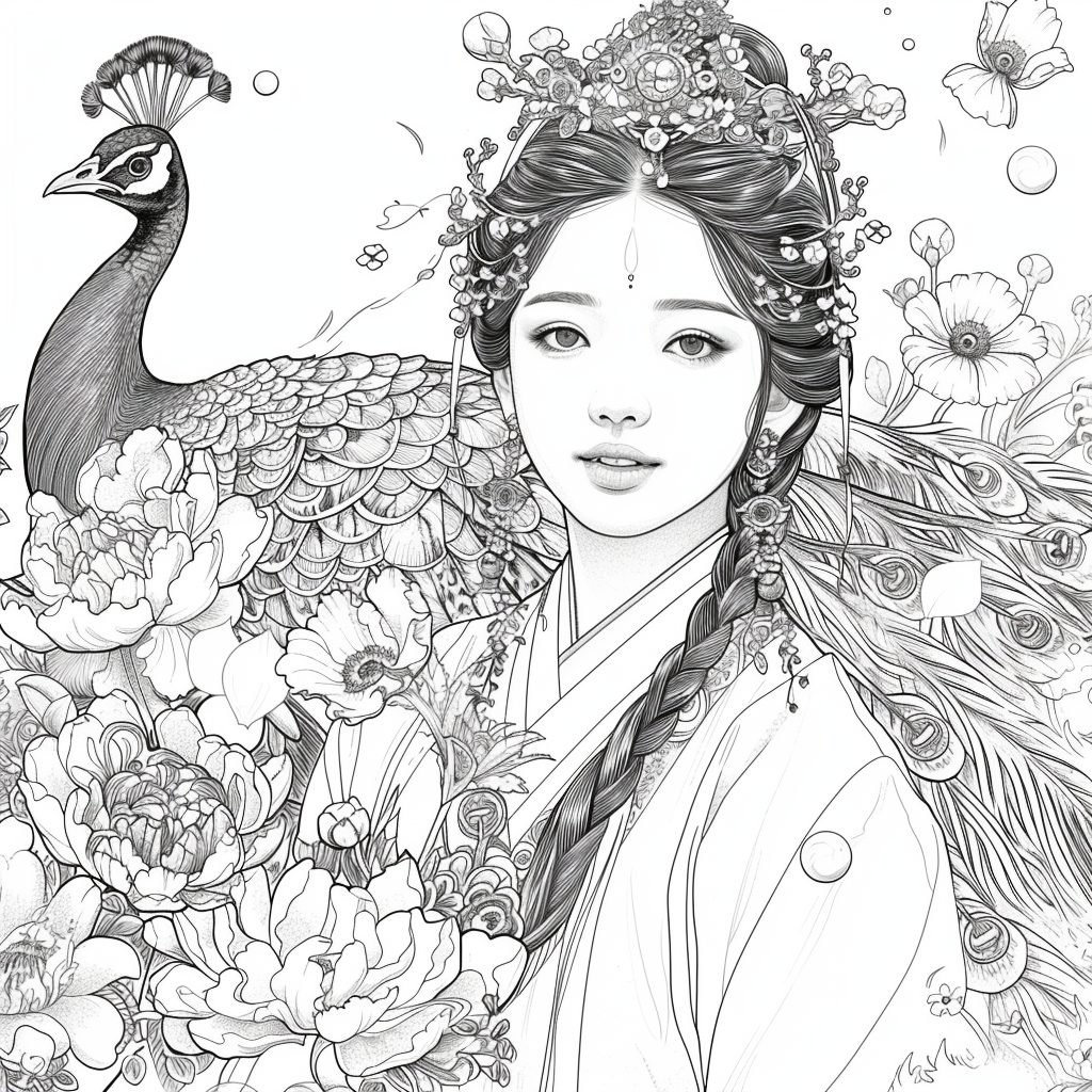 Pearl Blossom Princess – Grace Amid the Peonies