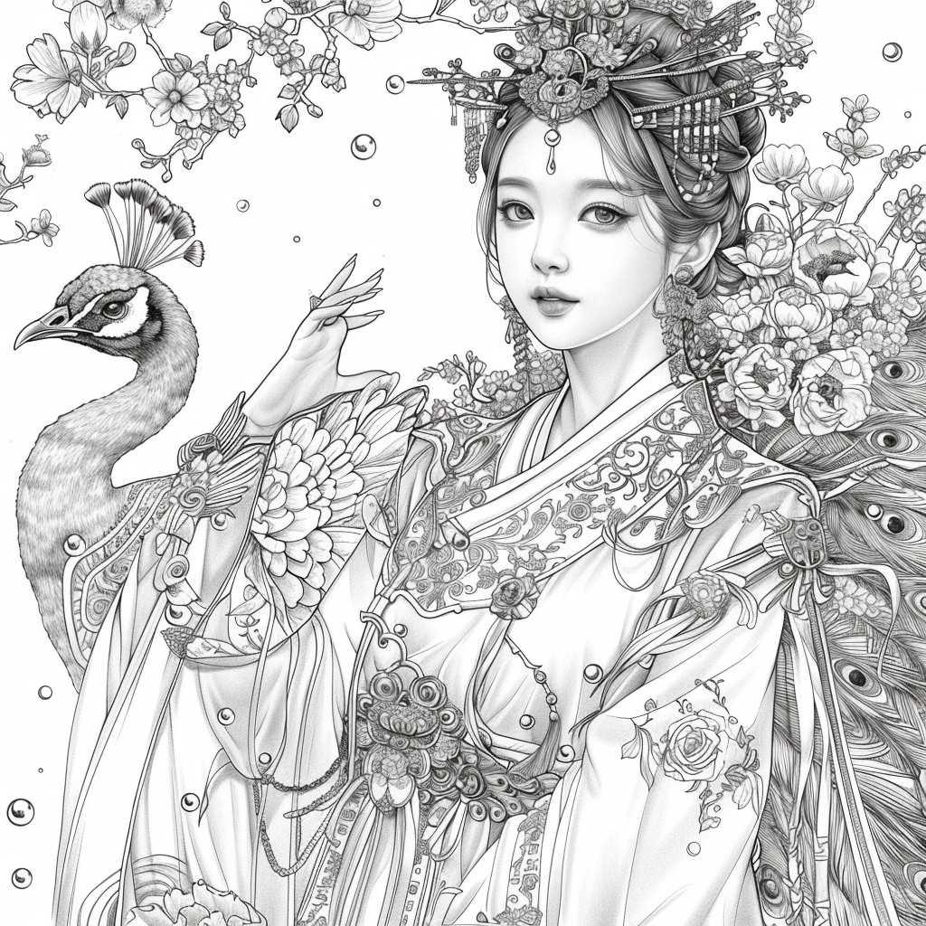 Pearl Blossom Princess – Grace Amid the Peonies
