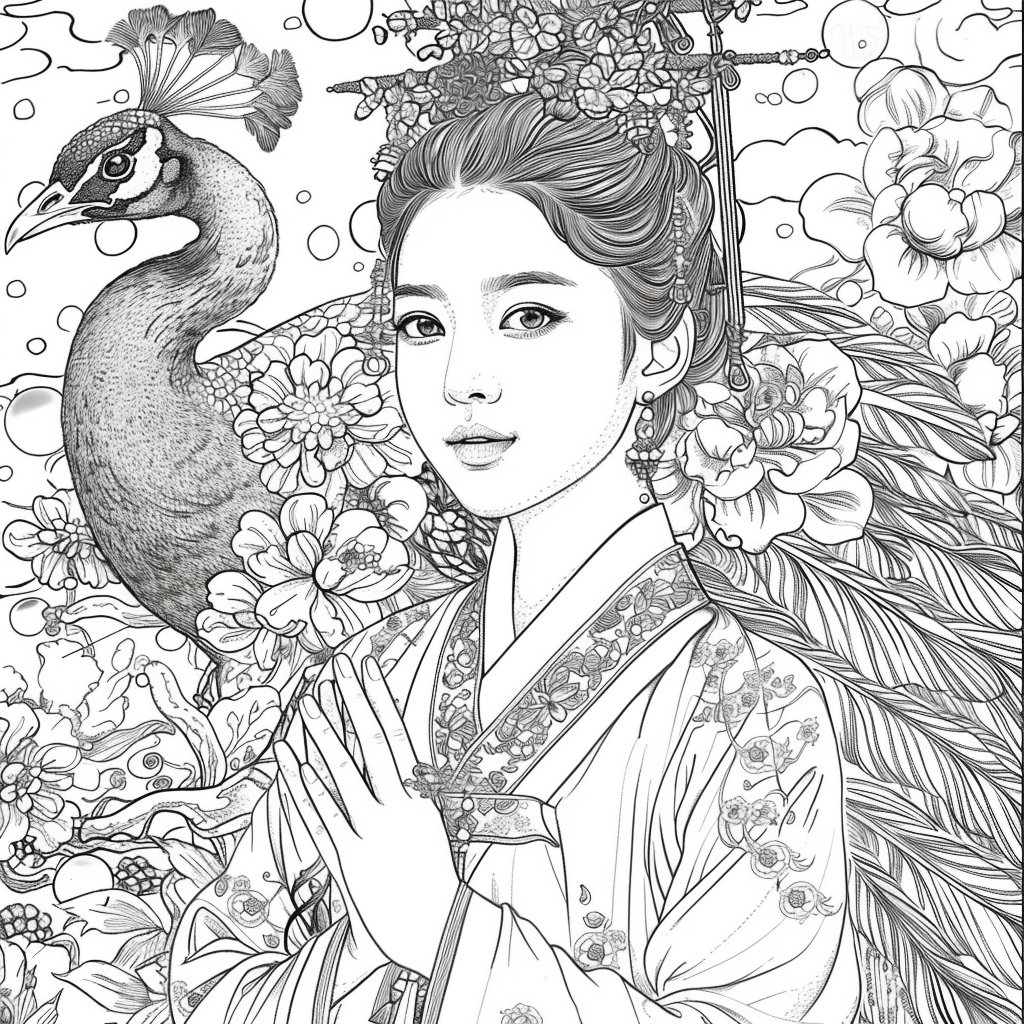 Pearl Blossom Princess – Grace Amid the Peonies