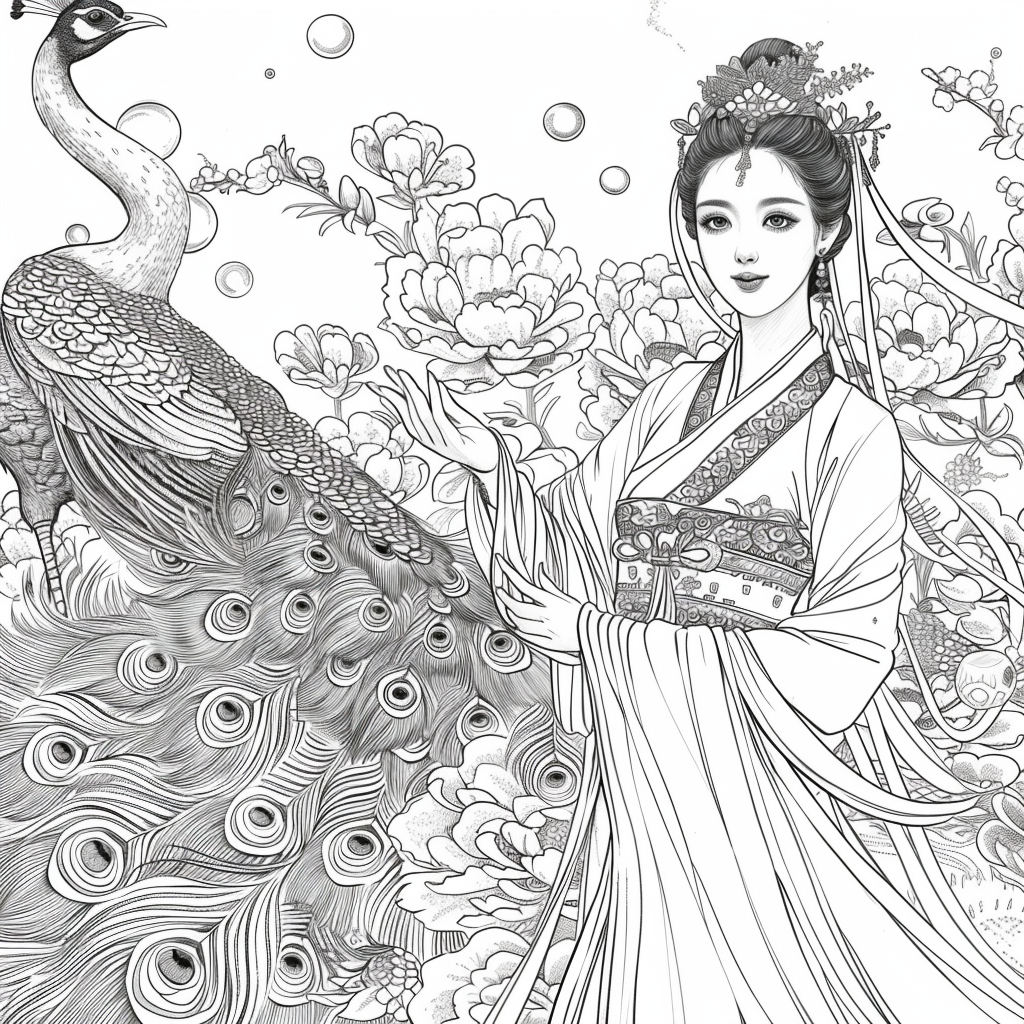Pearl Blossom Princess – Grace Amid the Peonies